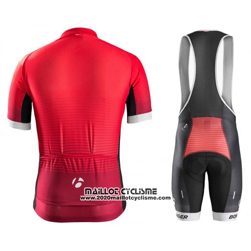 2016 Maillot Ciclismo Trek Bontrager Rouge et Noir Manches Courtes et Cuissard